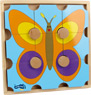 Puzzle in legno Orso e farfalla