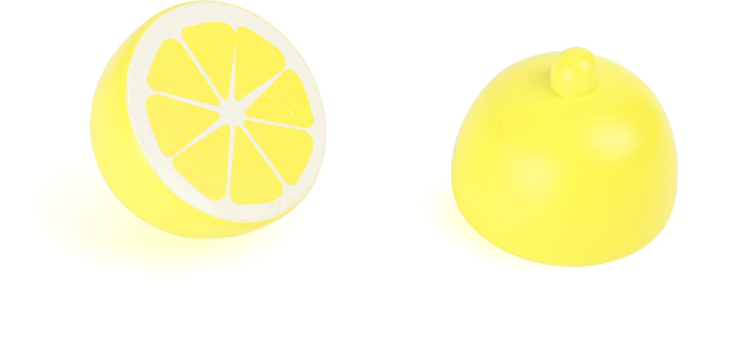 Display Zitrone aus Holz 