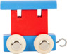 Prévisualisation: Train de lettres Wagon, rouge &amp; bleu
