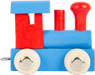 Buchstabenzug Lokomotive rot &amp; blau