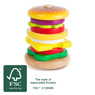 Stapelhamburger aus FSC® 100%-zertifiziertem Holz