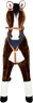 Prévisualisation: Cheval debout XL avec son, marron