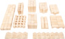 Natural Wooden Building Blocks, pack of 200 in bag
