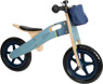 Blaues Holzlaufrad für Kinder