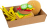 Prévisualisation: Hamburger en tissu avec frites