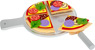 Prévisualisation: Pizza en tissu avec plat