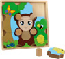 Preview: Wooden Puzzle Bear &amp; Butterfly