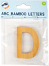 ABC Buchstaben Bambus D
