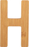 ABC Buchstaben Bambus H