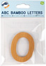 Prévisualisation: Lettres alphabet en bambou O