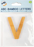 ABC Buchstaben Bambus V