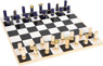 Modernes Schach-Spiel mit Gold-Akzenten