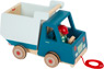 Blauer Spielzeug-Laster aus Holz für Kinder
