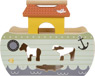 Holz-Spielzeugboot mit Steckspiel