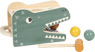 Klopfspiel-Krokodil mit Kugeln und Hammer