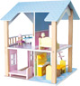 Vorschau: Puppenhaus Blaues Dach 2 Etagen, drehbar