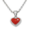 Necklace incl. red Heart Pendant