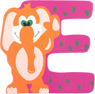 Preview: Wooden Letter Animals E