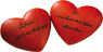 Prévisualisation: Cœurs en céramique «rouge»