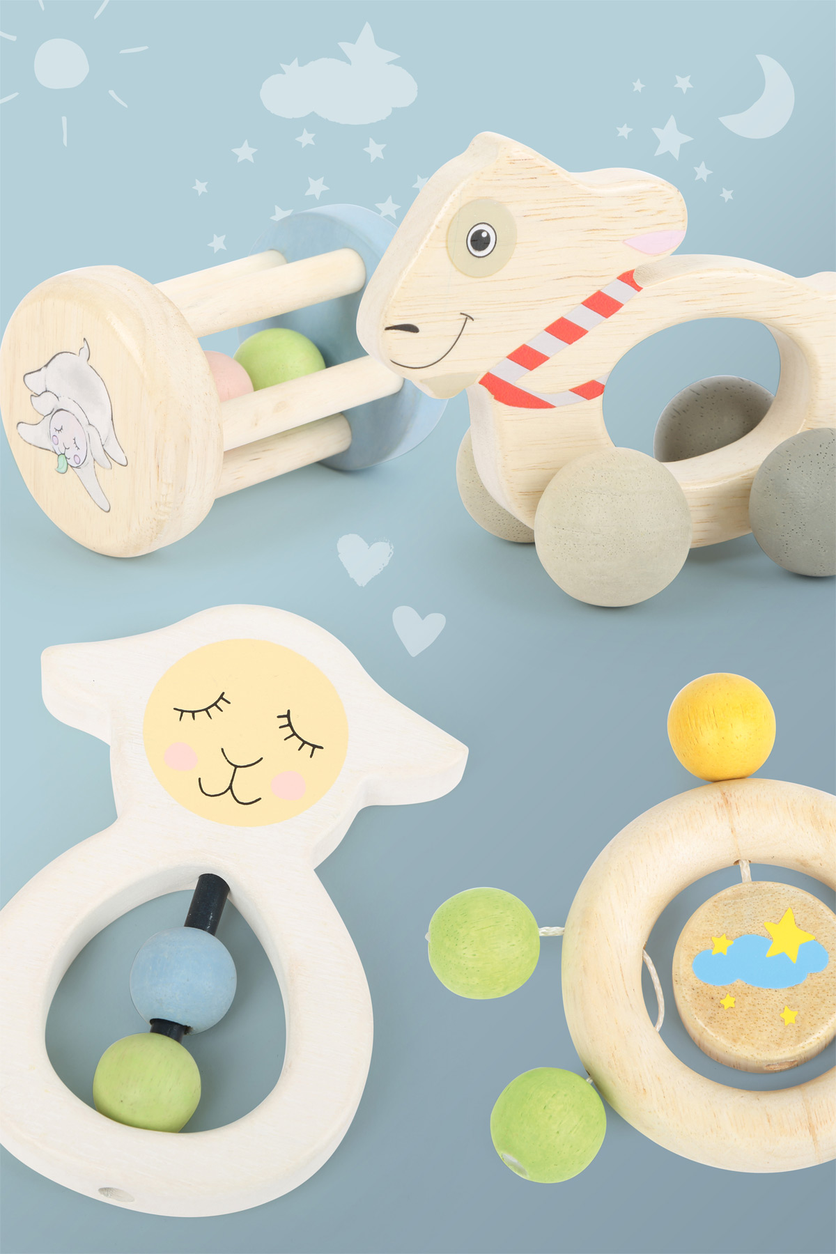 Línea de visión Gallo cráter Lotta, Lex &amp; Ludwig = lindos juguetes de madera para bebés en el diseño  de tendencia de small foot. | ¡Pida los jugutes con diseño alemán en Legler!