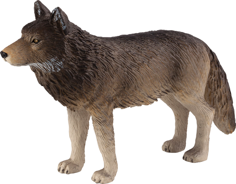 Animal Planet Wolf Spielzeugwolf stehend 10 cm Sammeltier Wildtier Waldtier NEU 